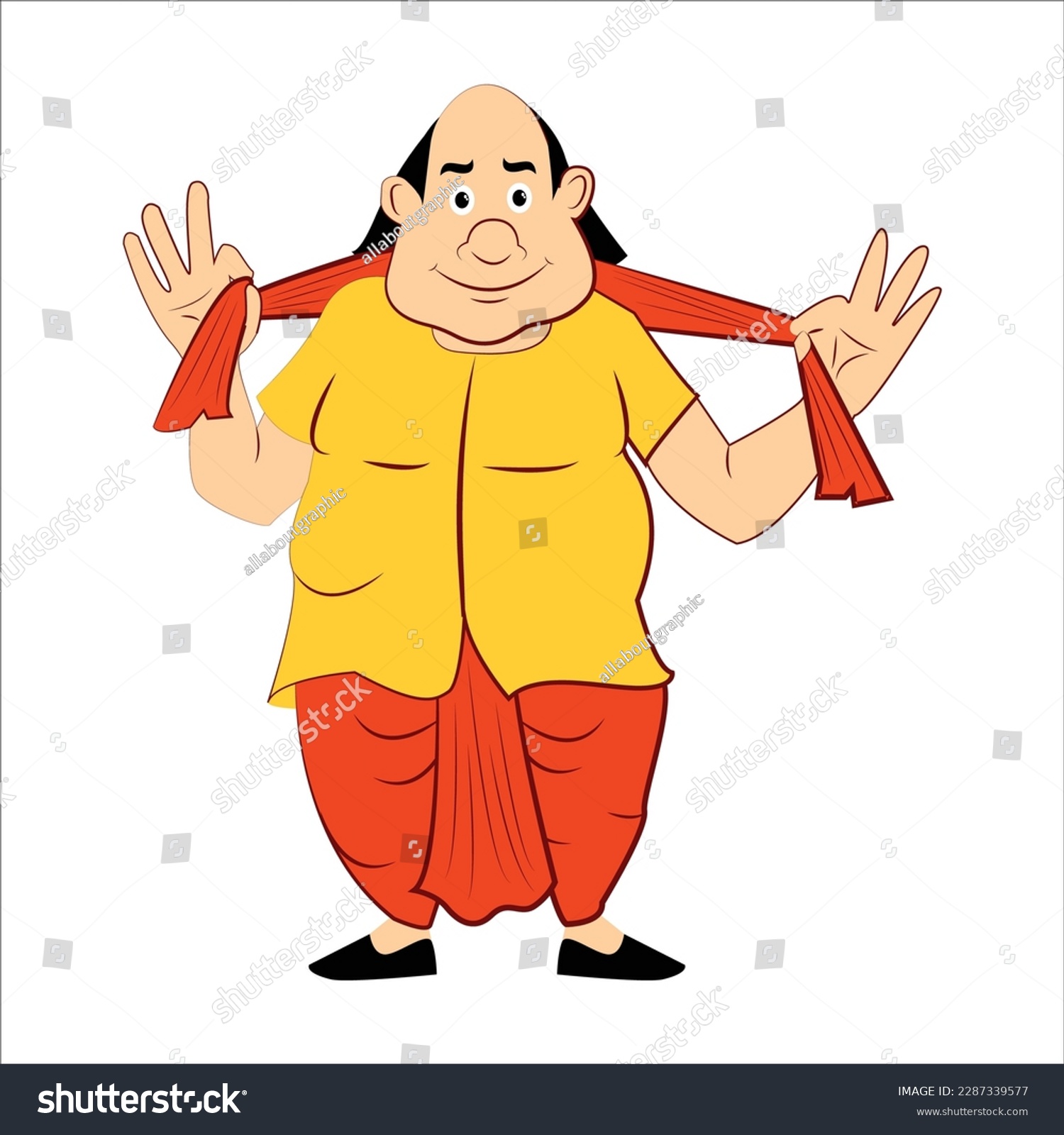 Gopal Bhar Cartoon Drawing For Kids Royalty Free Stock Vector