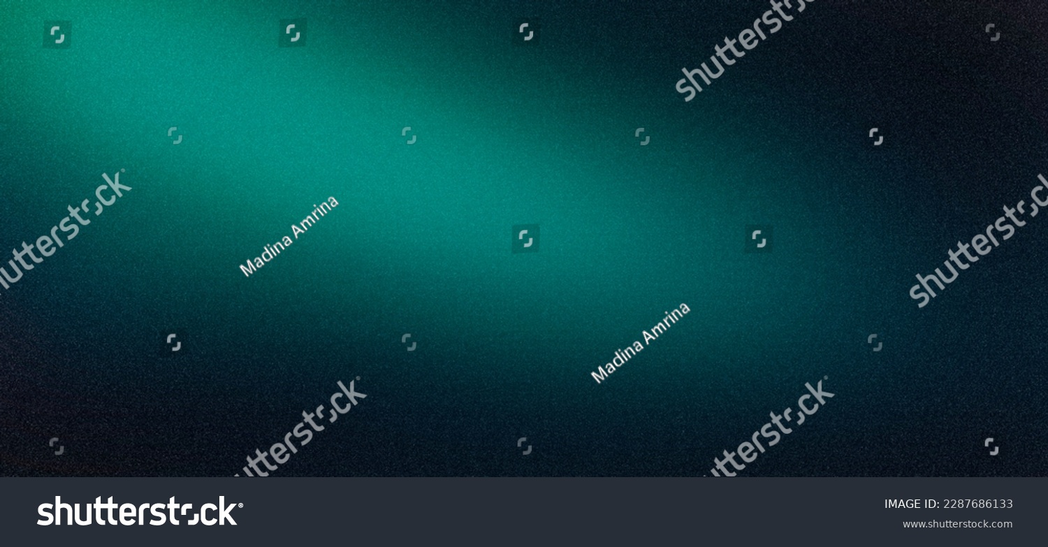 Dark green color gradient grainy background, illuminated spot on black, noise texture effect, wide banner size. #2287686133