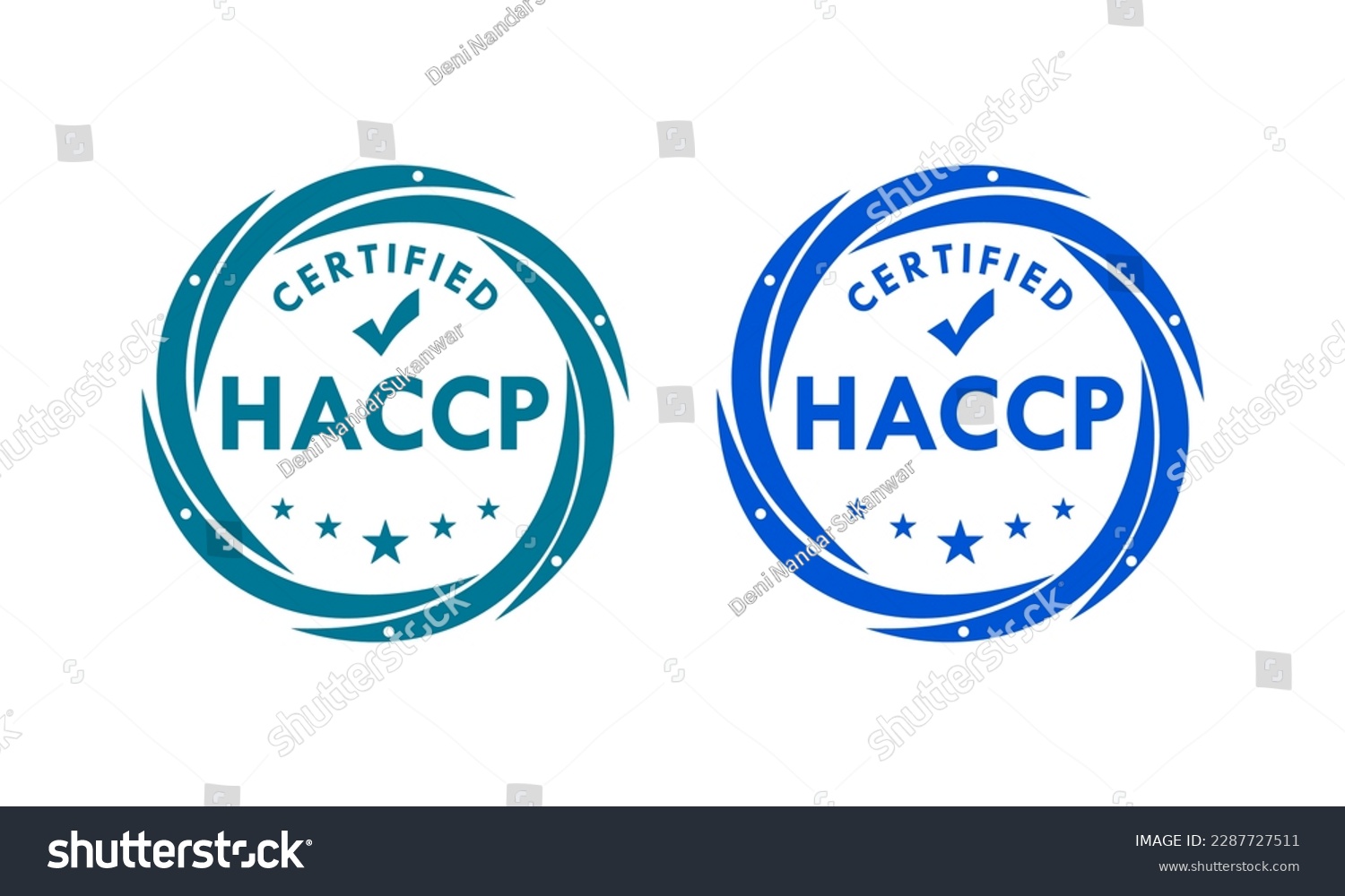 Haccp Certified Design Logo Template Royalty Free Stock Vector Avopix Com