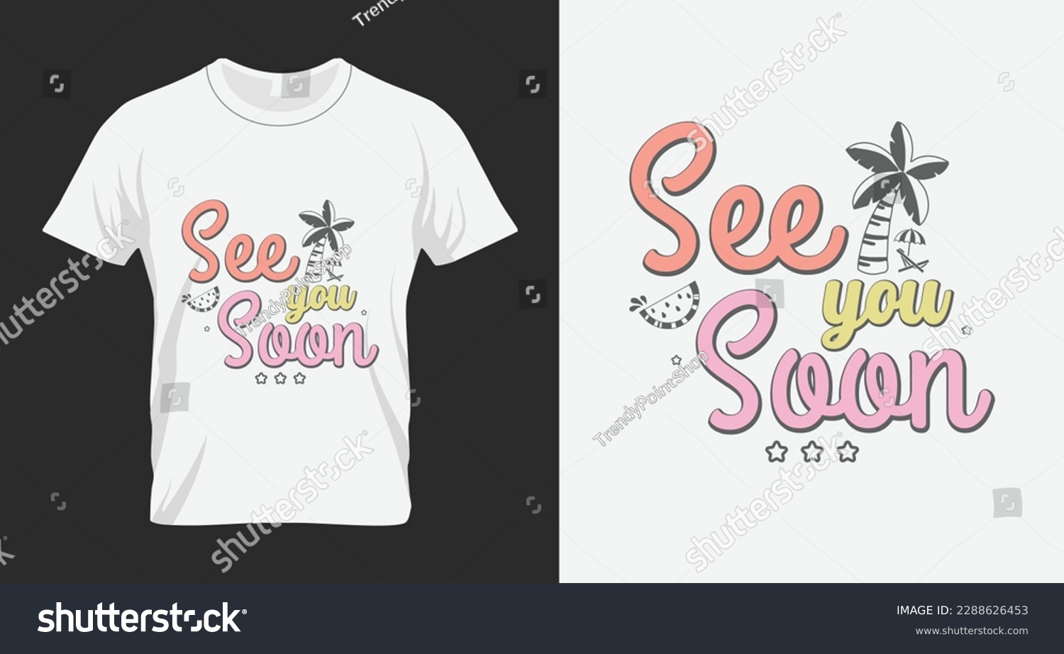 See you soon Summer Beach Quote SVG Design - Royalty Free Stock Vector ...