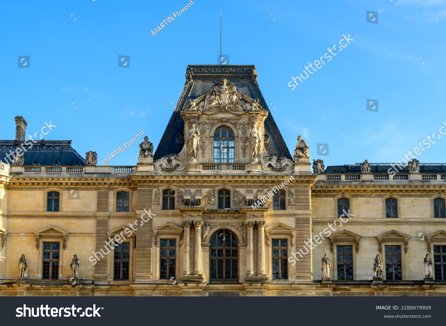 The Louvre , in Europe, in France, in Ile de France, in Paris, in summer, on a sunny day. #2288679909