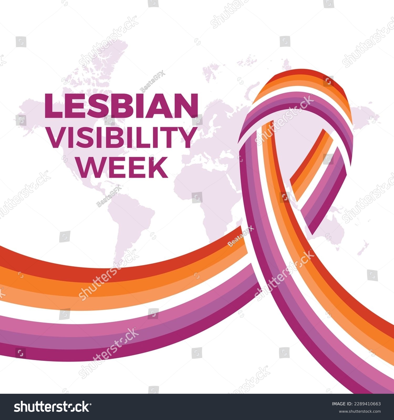 Lesbian Visibility Week vector illustration. - Royalty Free Stock ...