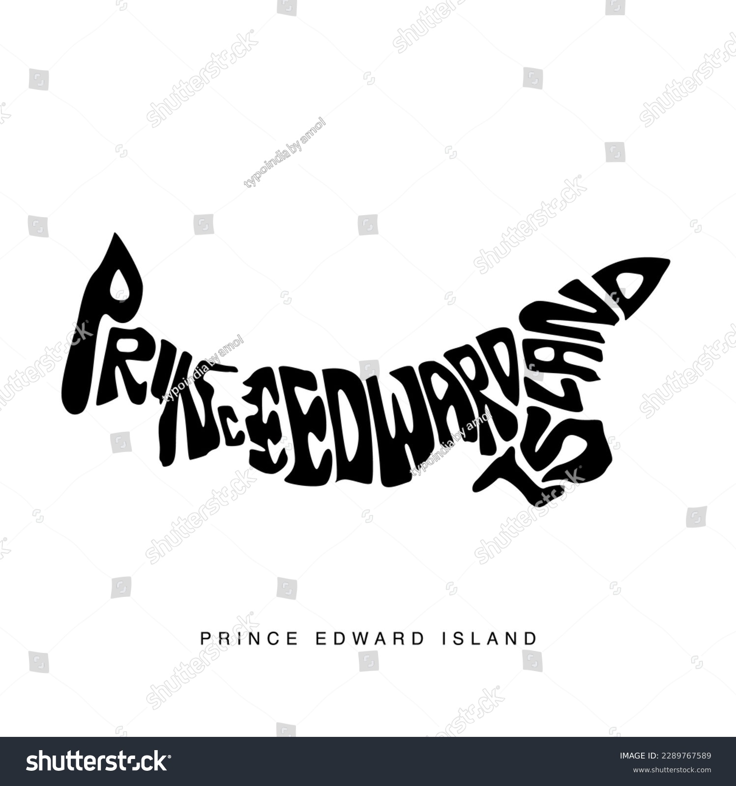 Prince Edward Island Map Art. Prince Edward - Royalty Free Stock Vector 