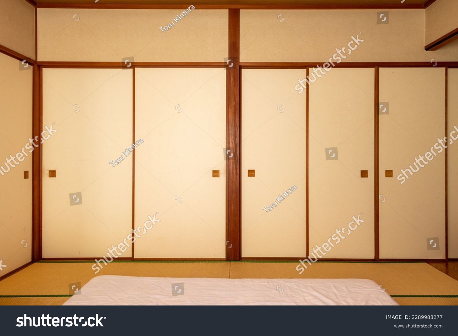 Fusuma, traditional sliding door in Japanese-style room #2289988277