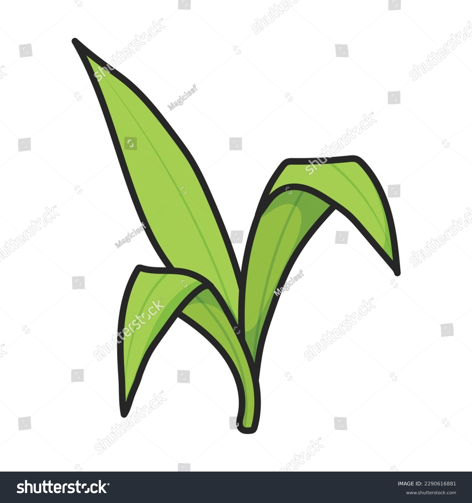 Stem Of Sugar Cane Vector Iconcolor Vector Icon Royalty Free Stock Vector 2290616881 