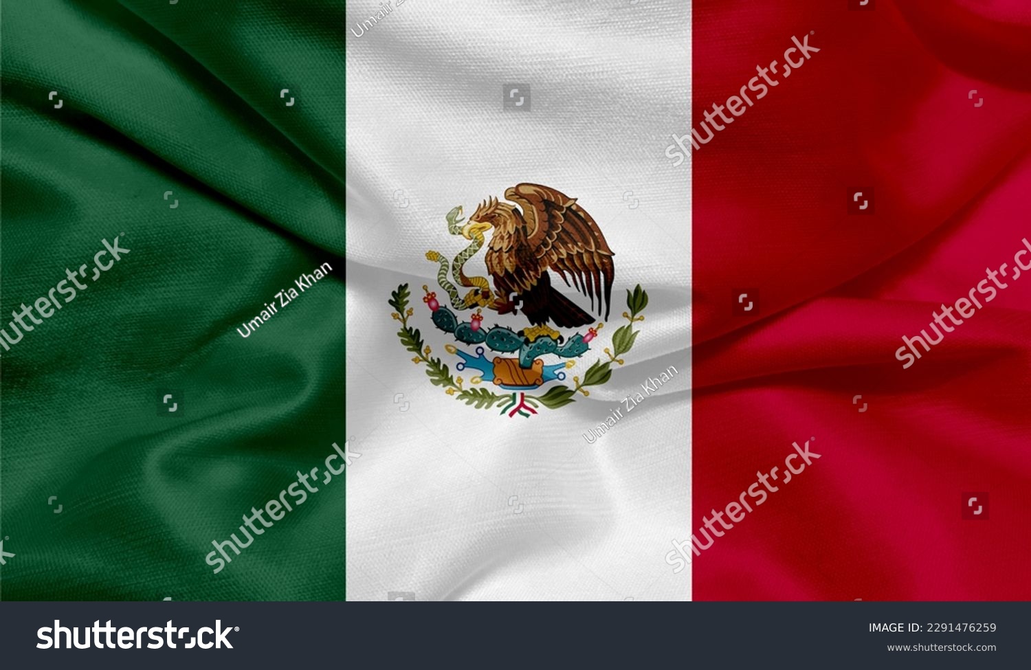Realistic photo of the Mexico flag #2291476259