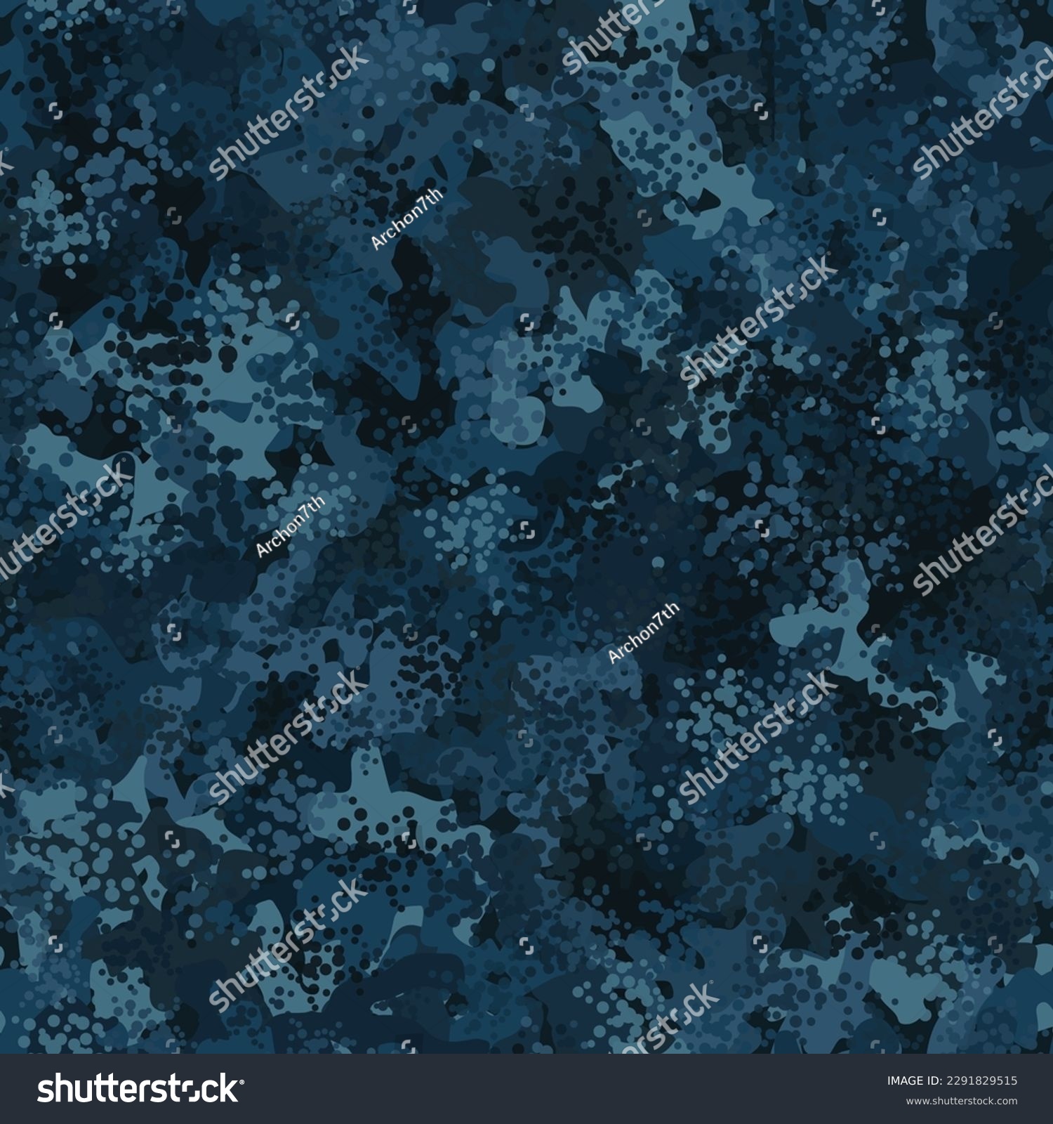 Navy camouflage pattern background. Repeating - Royalty Free Stock ...