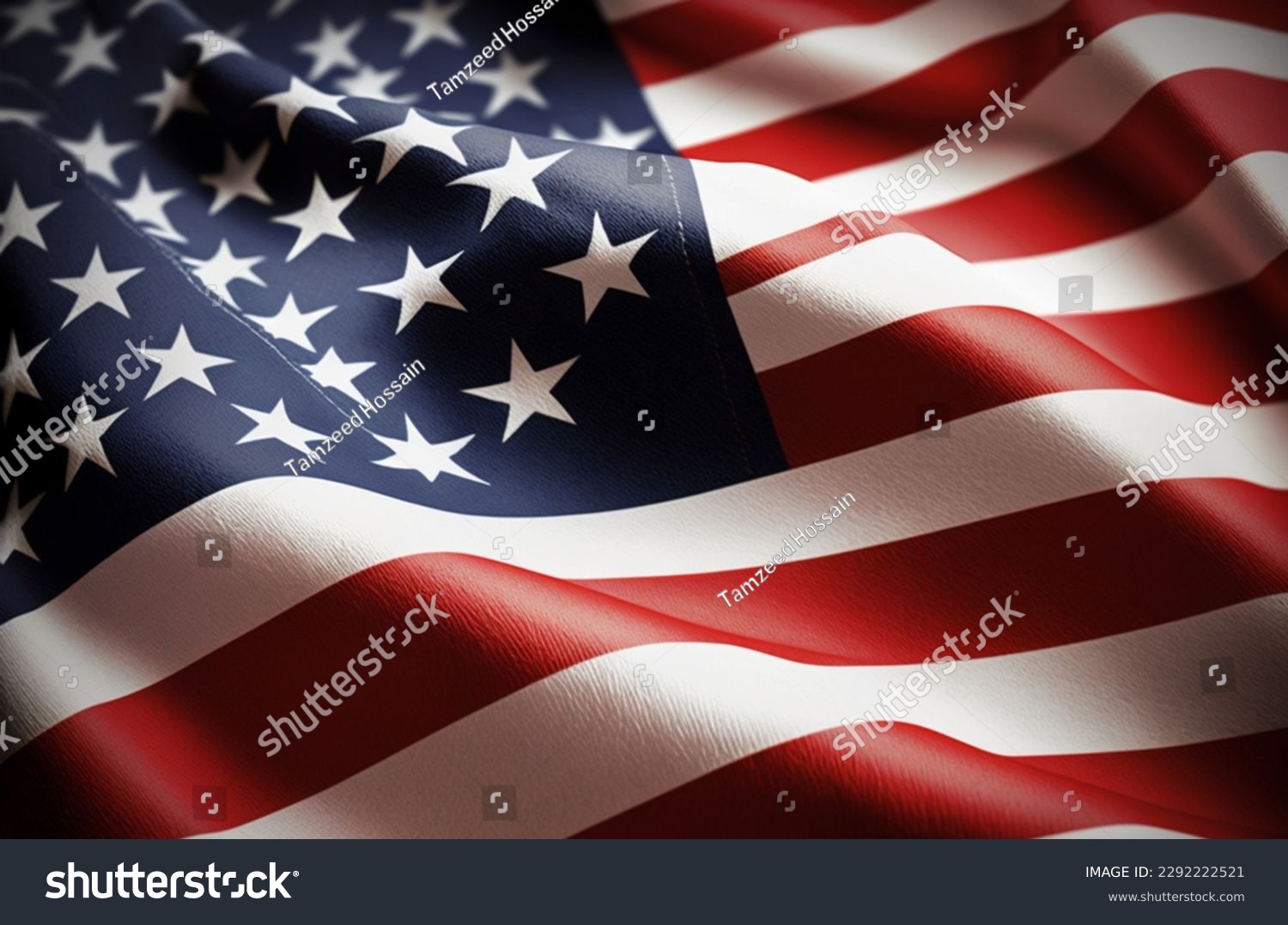 Beautiful USA Flag Happy Independent Day #2292222521