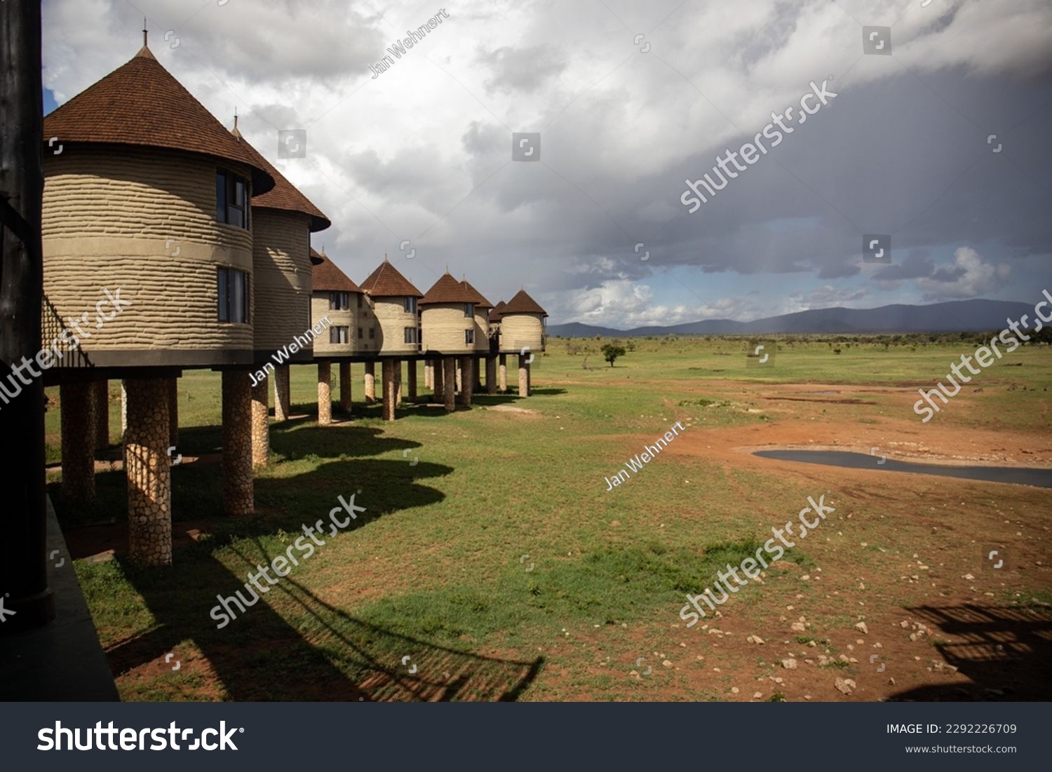 salt lick safari lodge in the taita hills kenya. Beautiful lodge on a safari in Kenya Africa #2292226709