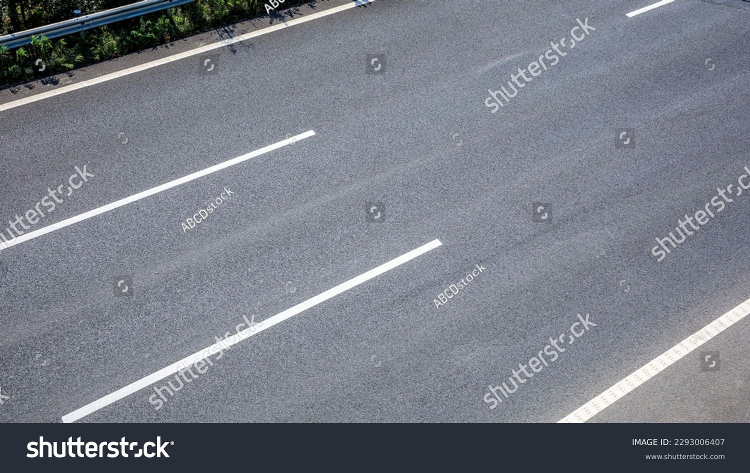 Asphalt road ground texture background. High Angle view. #2293006407