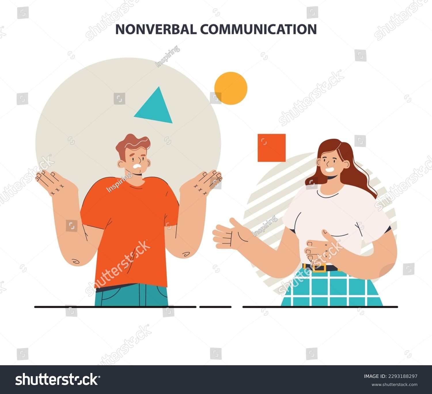 Non Verbal Communication Body Language Through Royalty Free Stock