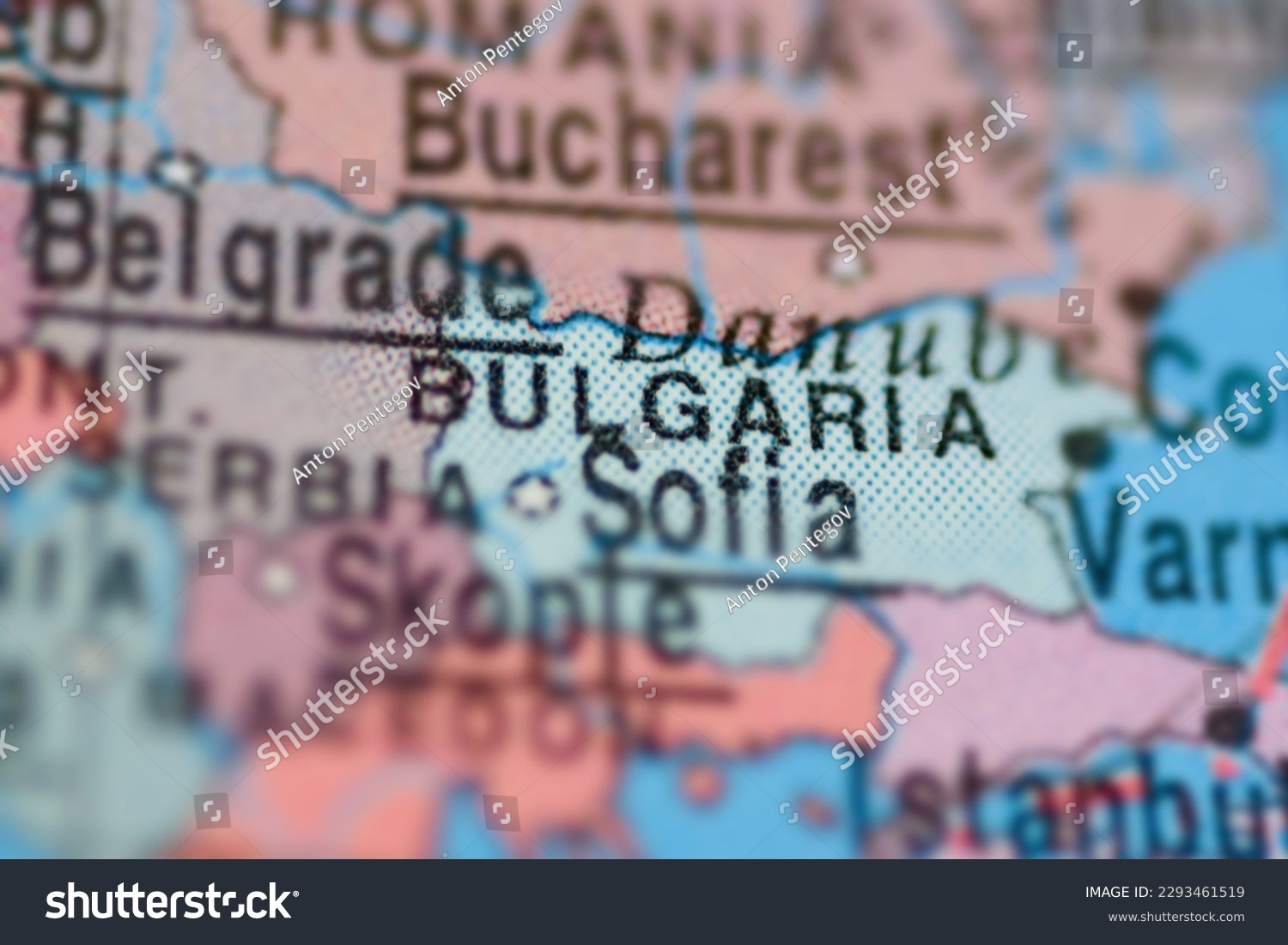 Bulgaria On Political Map Of Globe Travel Royalty Free Stock Photo   Avopix 2293461519 