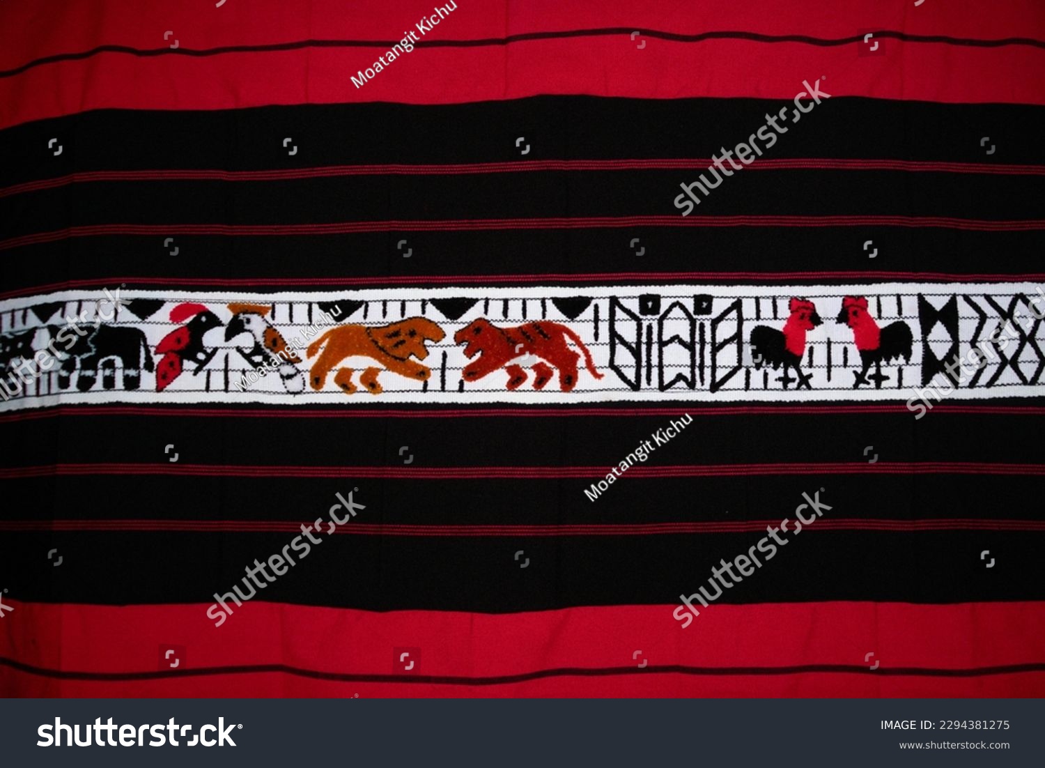Ao Naga men's traditional shawl - Tsüngkotepsü, warrior shawl created by Ao Naga. Hand woven shawl. #2294381275
