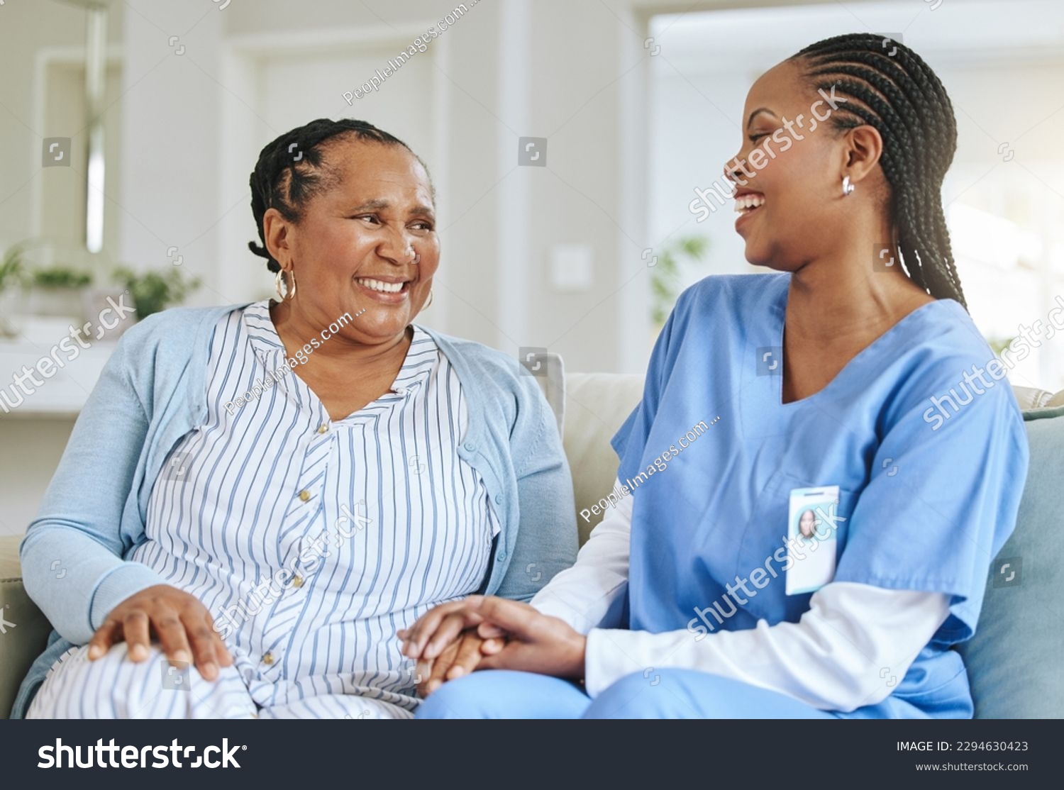 Getting this understood. Shot of a nurse speaking to her female patient. #2294630423