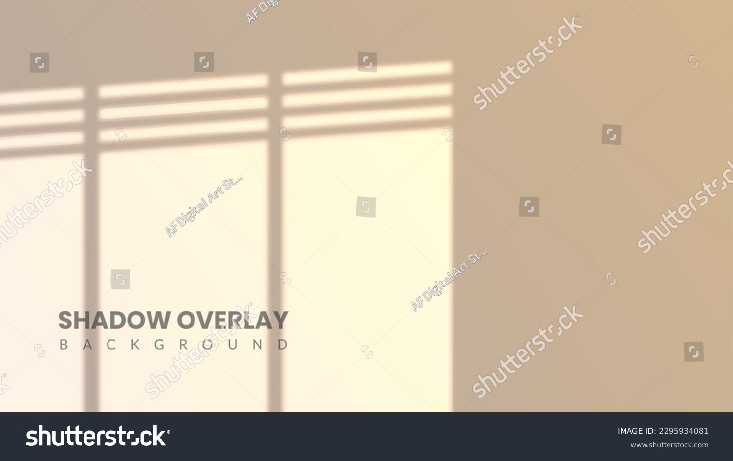 Realistic Shadow Overlay Background White Room Royalty Free Stock