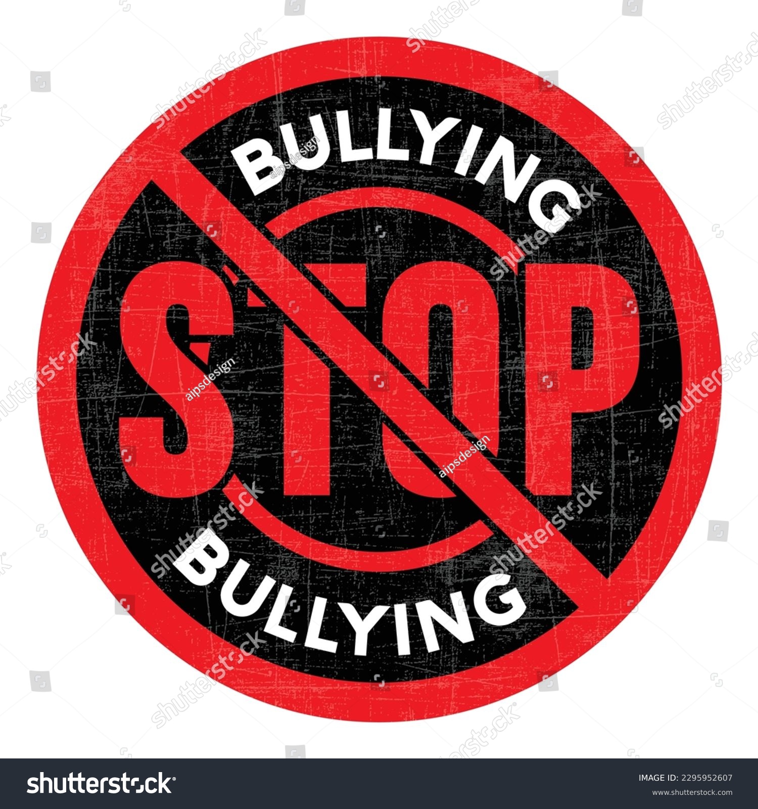 stop bullying rubber stamp, badge, vintage badge - Royalty Free Stock ...