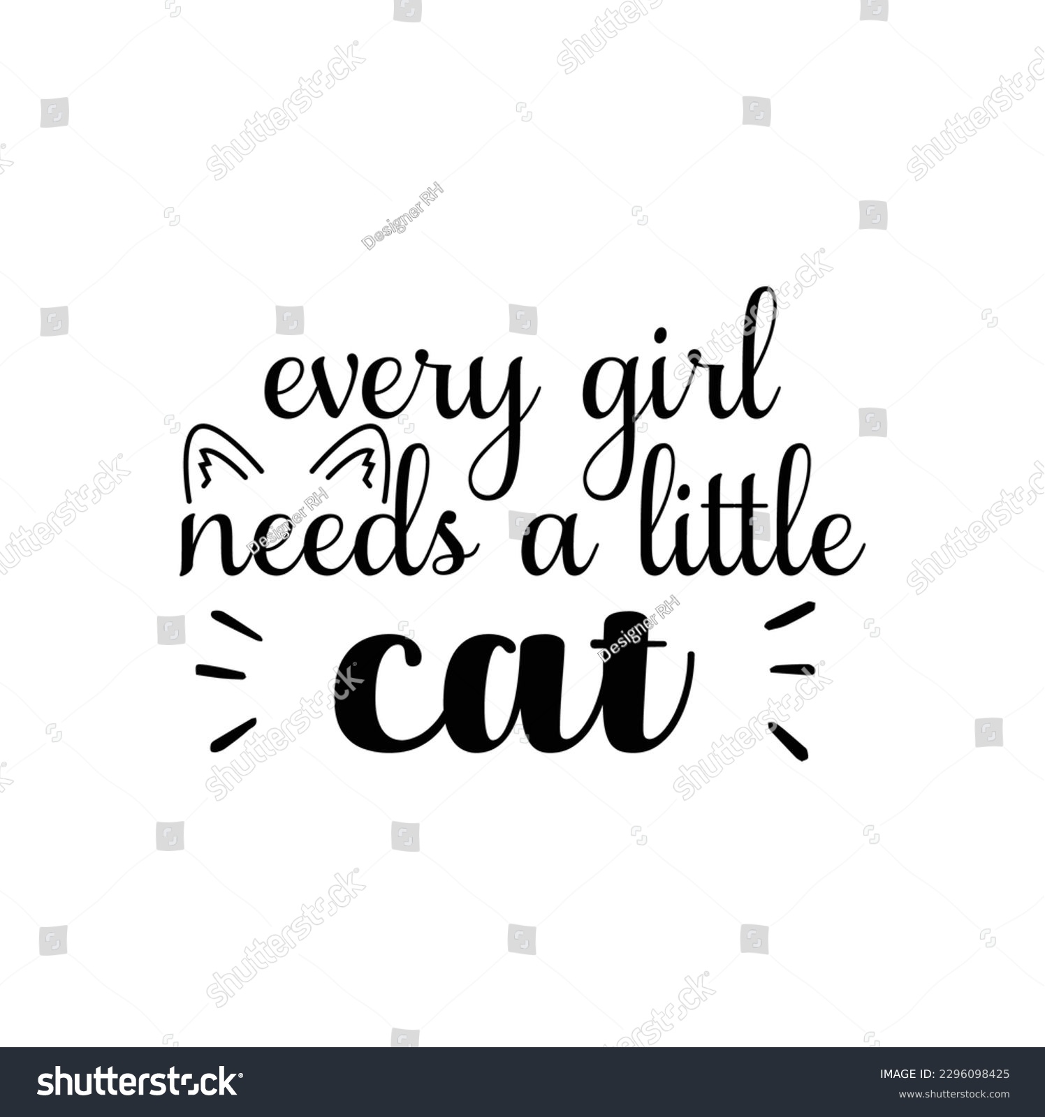 SVG for Cat-lovers , Cat Quotes SVG, Cut Files, - Royalty Free Stock ...