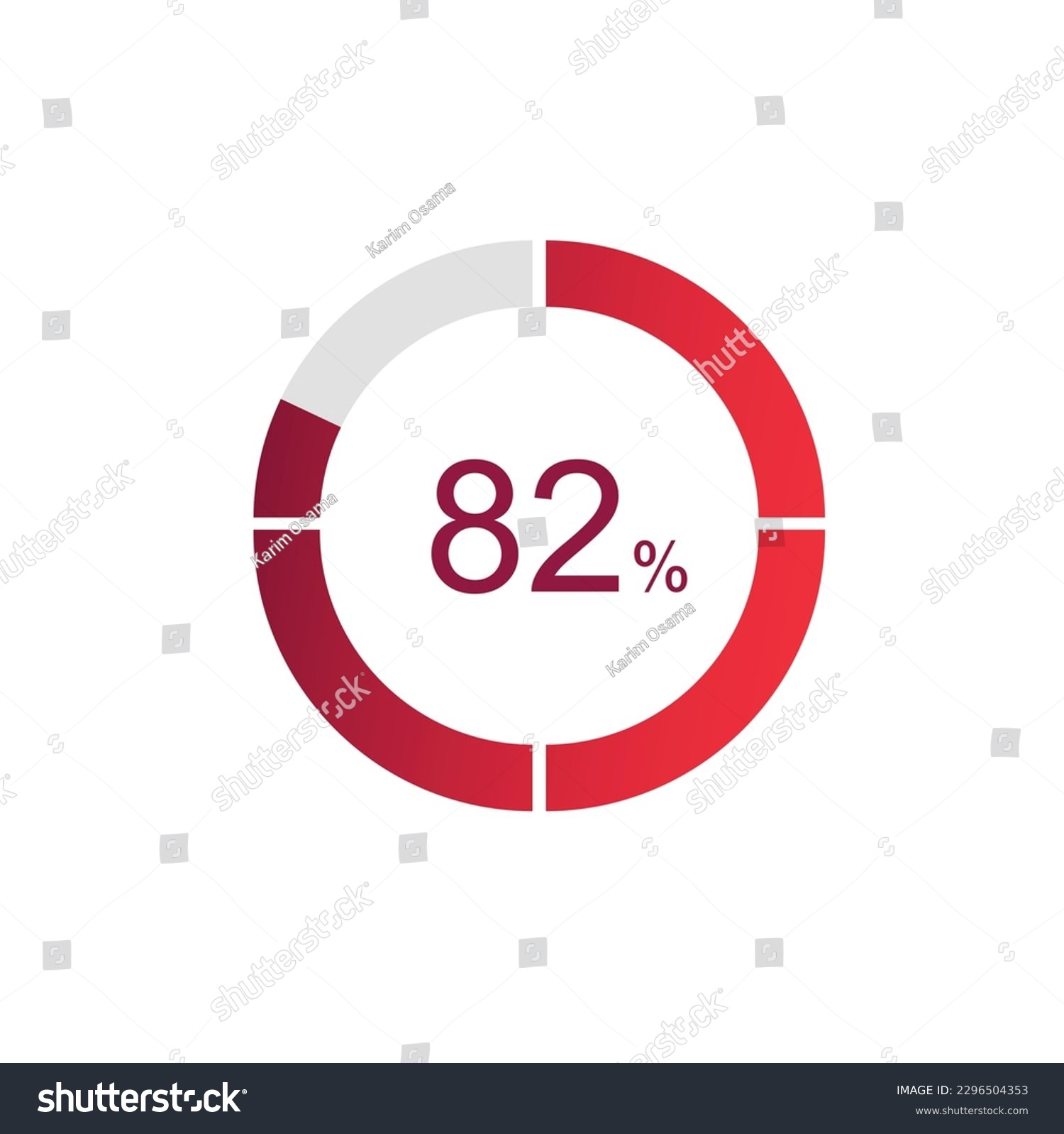 82% Loading. 82% Circle Diagrams Infographics - Royalty Free Stock ...