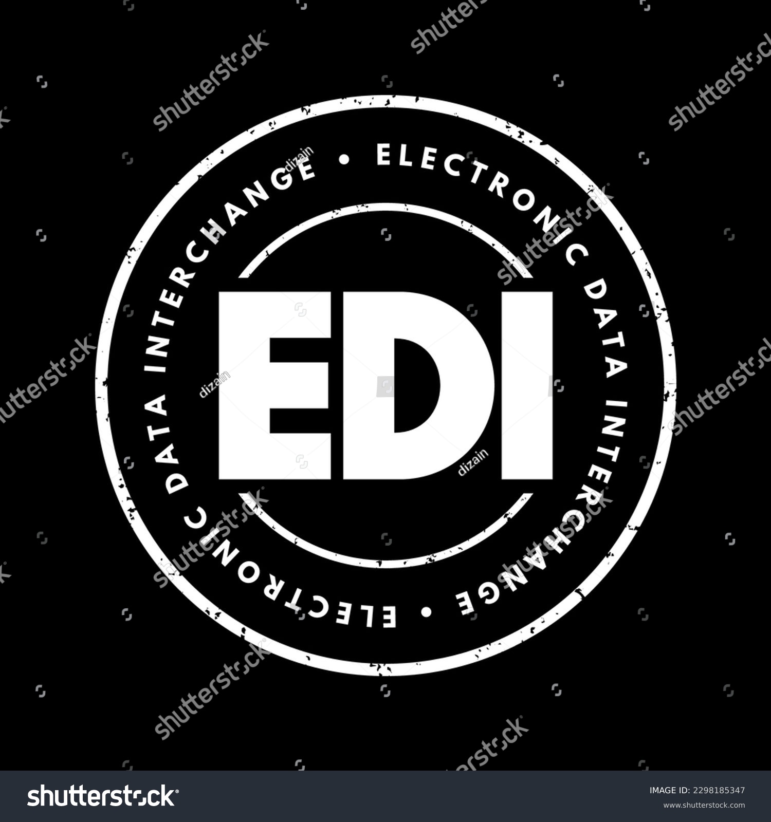 EDI Electronic Data Interchange - Concept Of - Royalty Free Stock ...