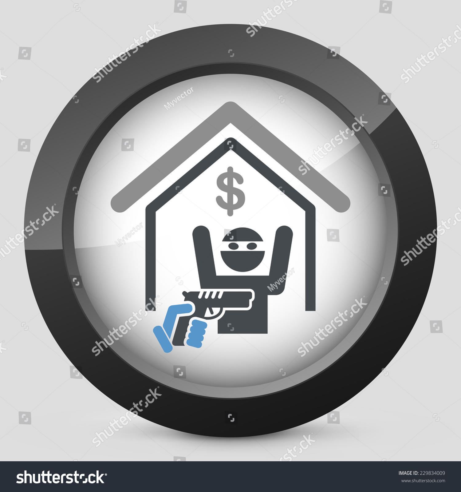 Heist Icon Royalty Free Stock Vector 229834009