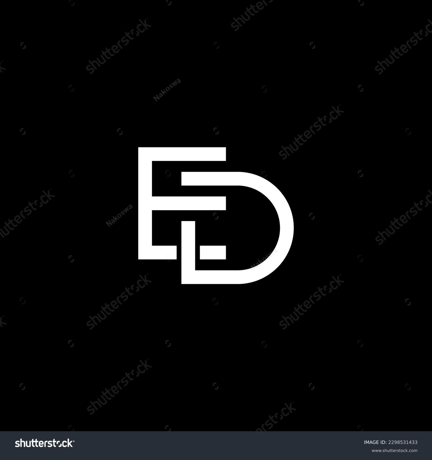 ED Logo, ED Monogram, Initial ED Logo, Letter ED - Royalty Free Stock ...