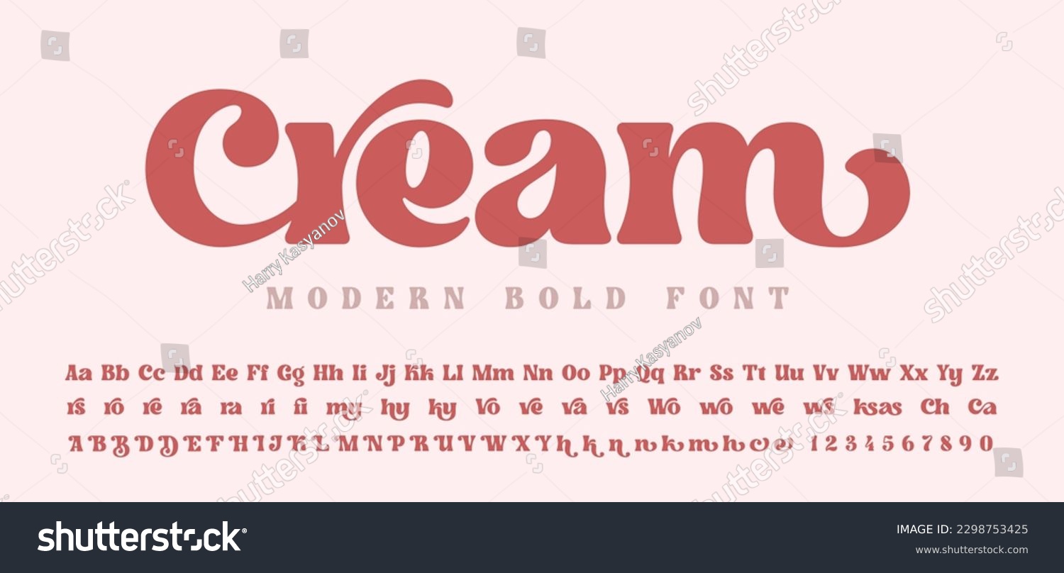 An elegant bold font with a big set of ligatures in modern style, this font can be used for logotypes #2298753425
