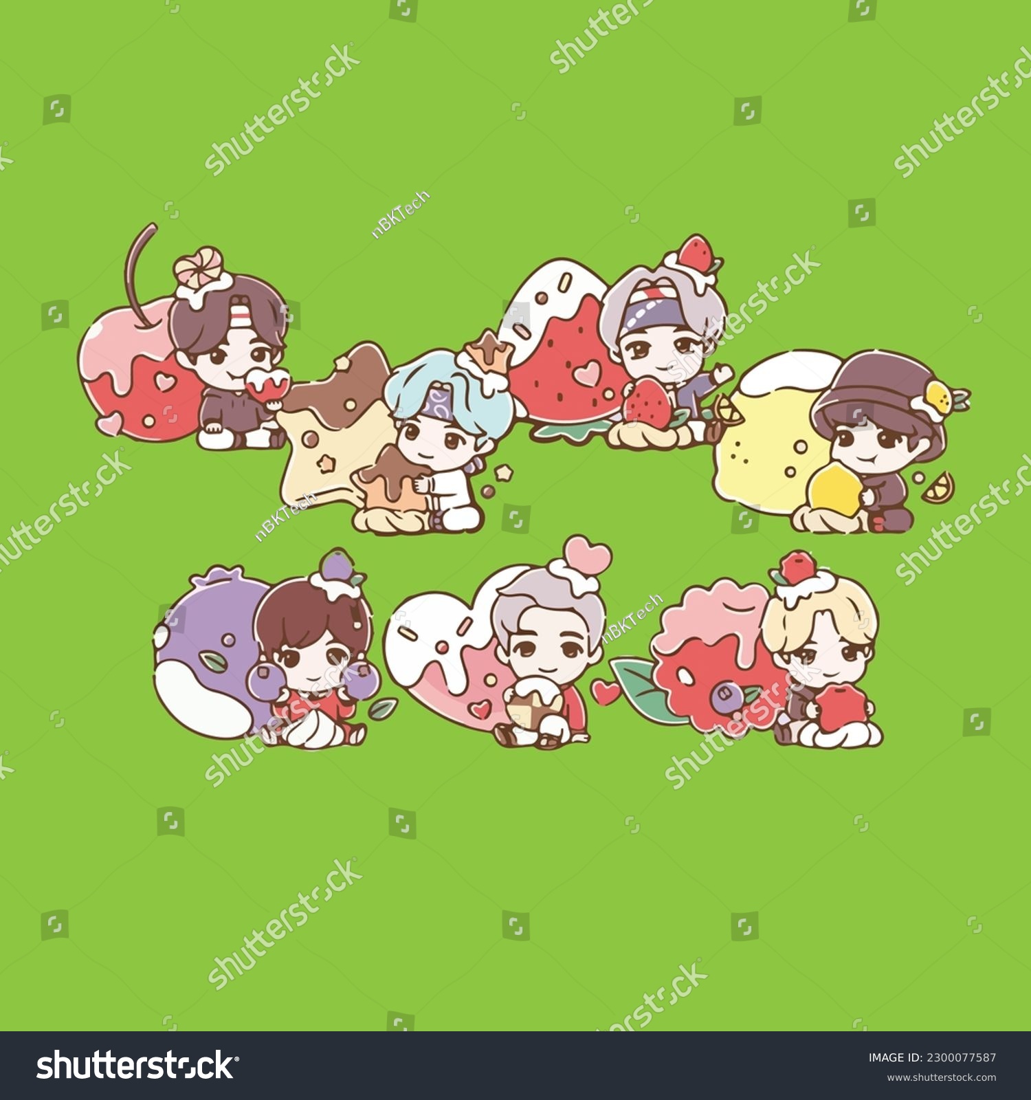 Bt21 Bundle Bt21 Characters Bt21 Svg Bt21 Royalty Free Stock Vector 2300077587 5048