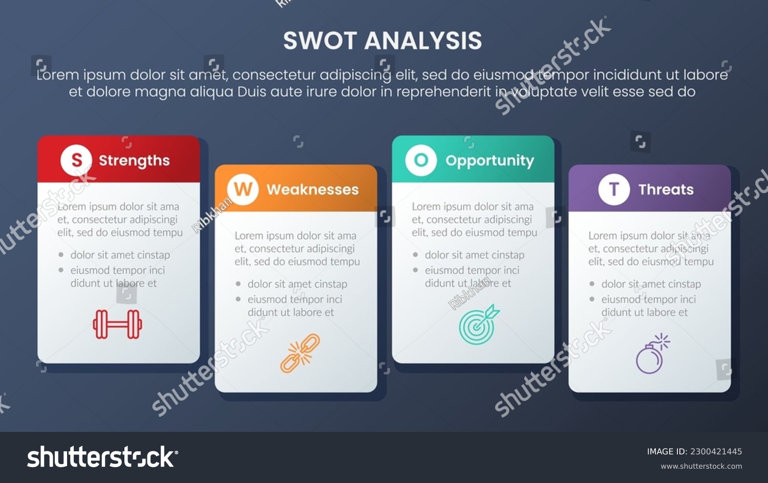 swot analysis concept with table square shape - Royalty Free Stock ...