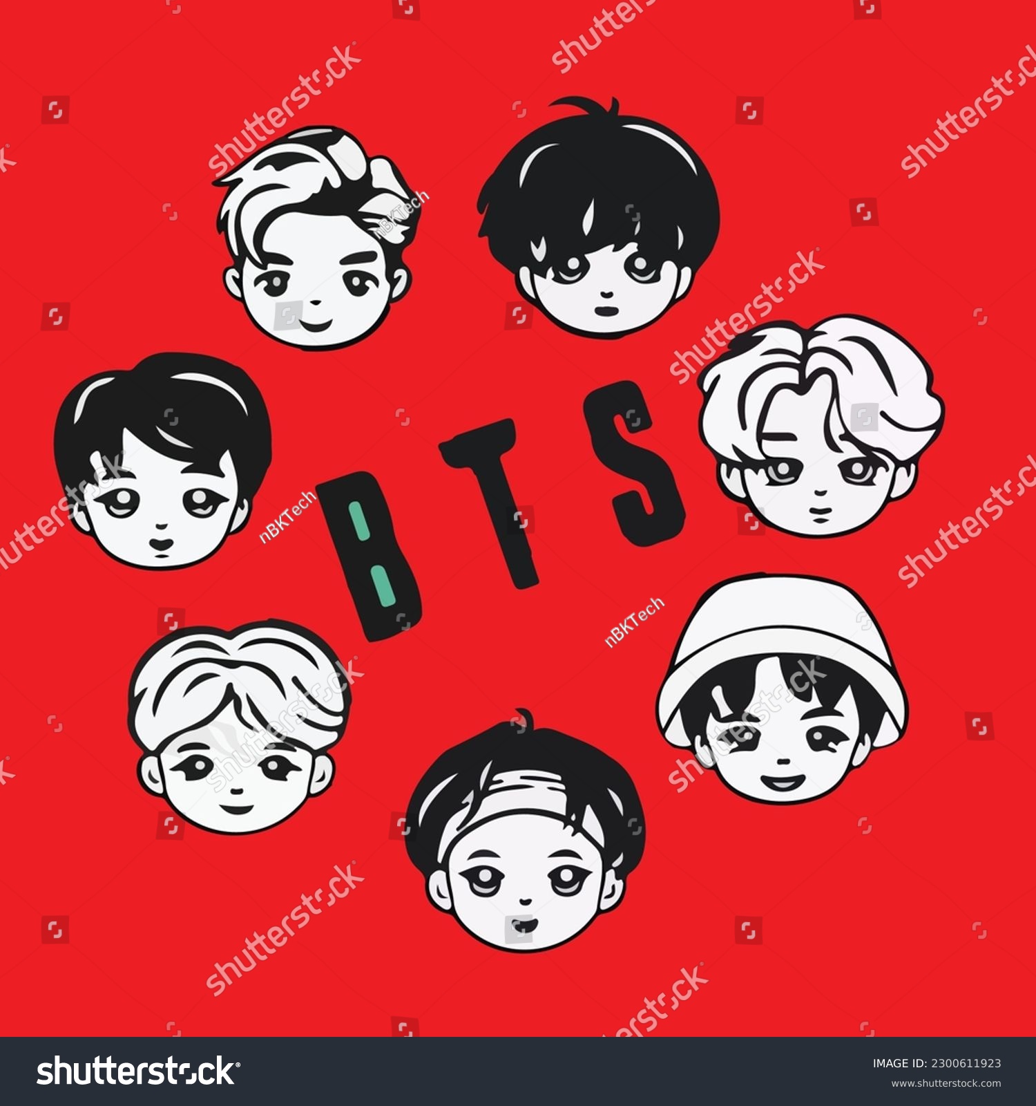 Bt21 Bundle Bt21 Characters Bt21 Svg Bt21 Royalty Free Stock Vector 2300611923 5035