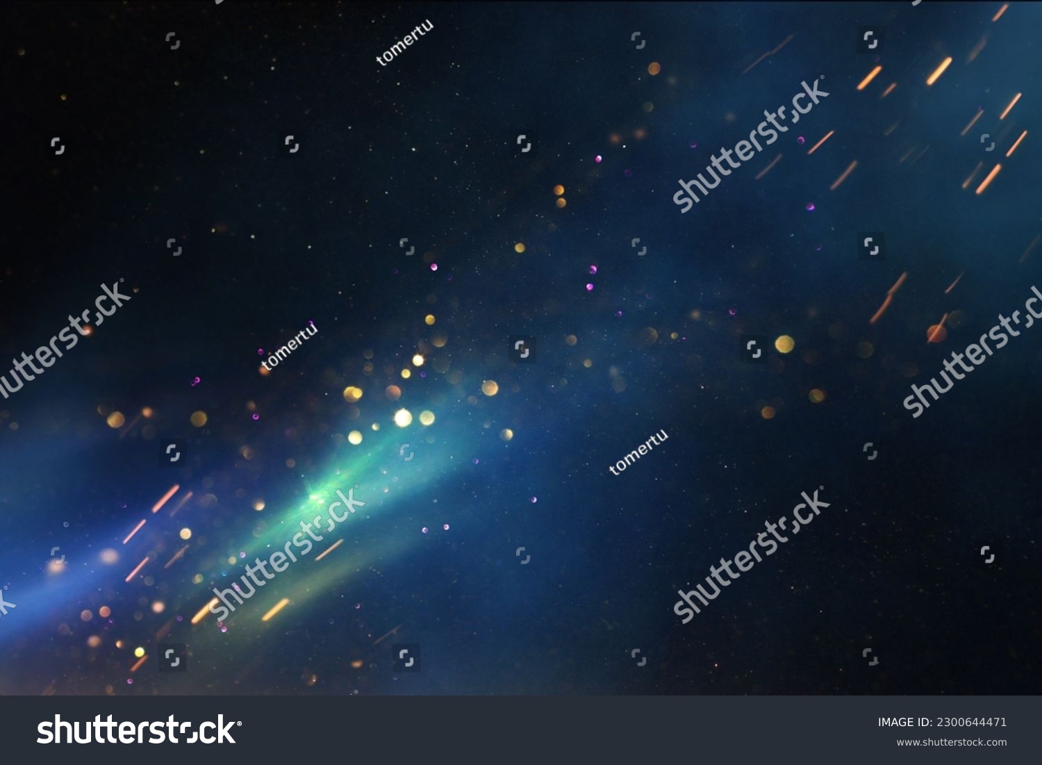 Abstract background of soft focus bokeh lights #2300644471