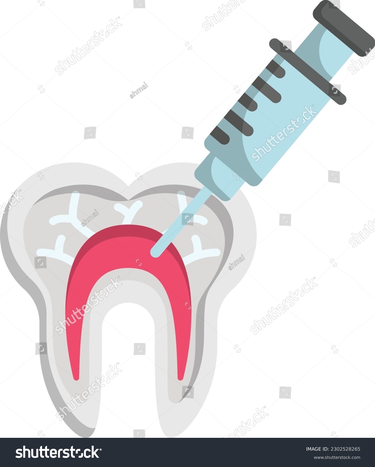 local anesthetic lidocaine vector color icon - Royalty Free Stock ...