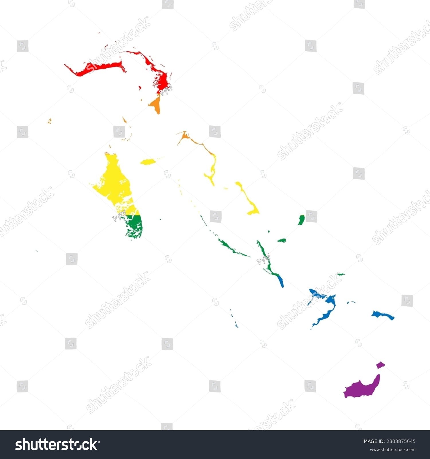 Bahamas country silhouette. Country map - Royalty Free Stock Vector ...