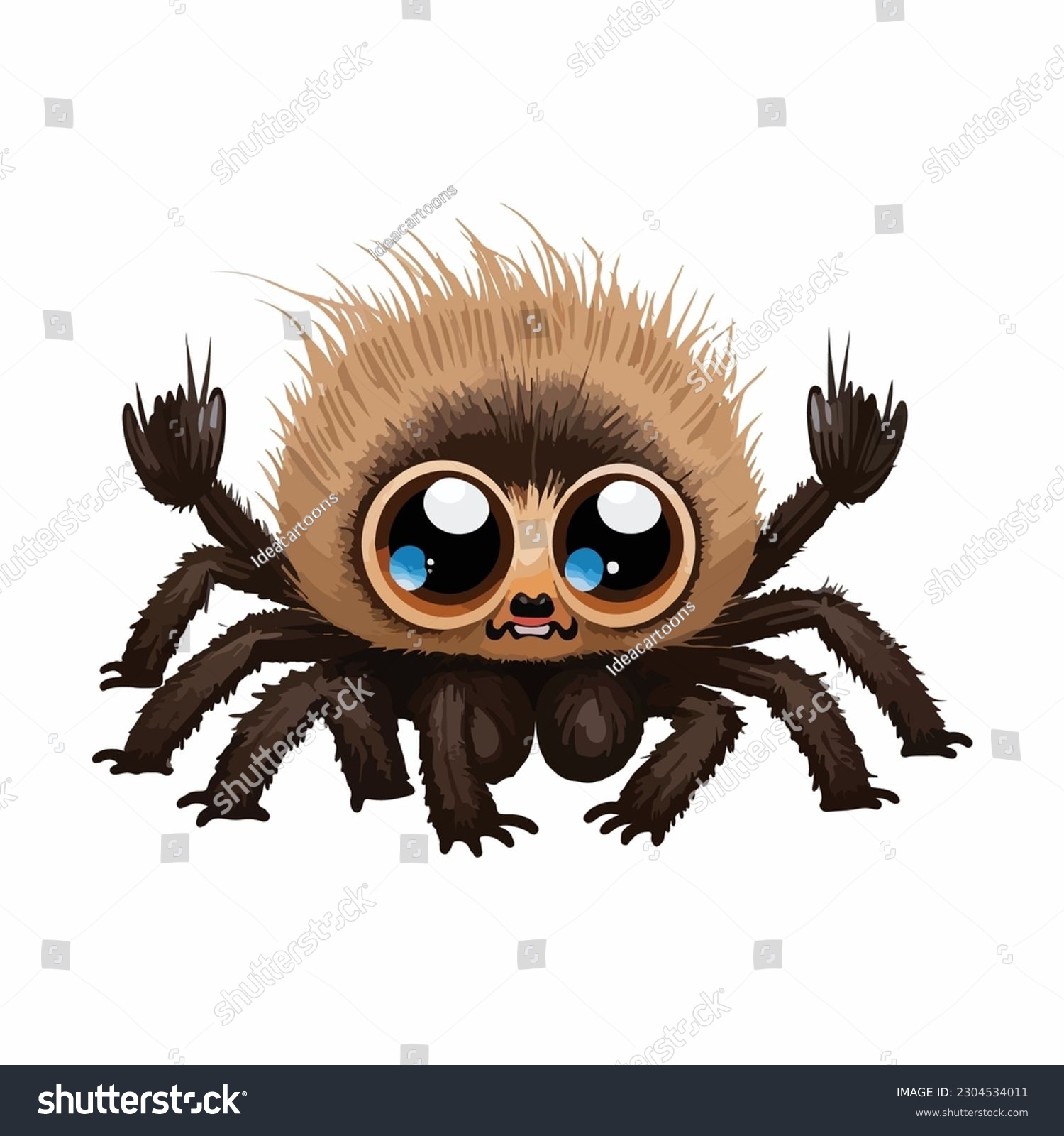 vector cute tarantula cartoon style - Royalty Free Stock Vector ...