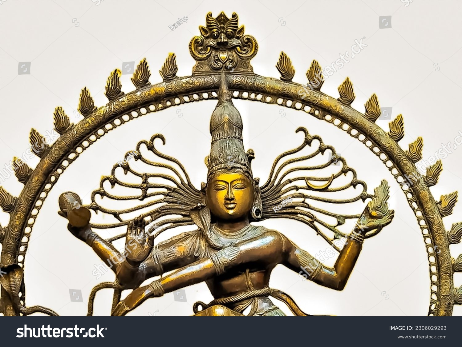 Bronze statue of indian hindu god Shiva - Royalty Free Stock Photo ...