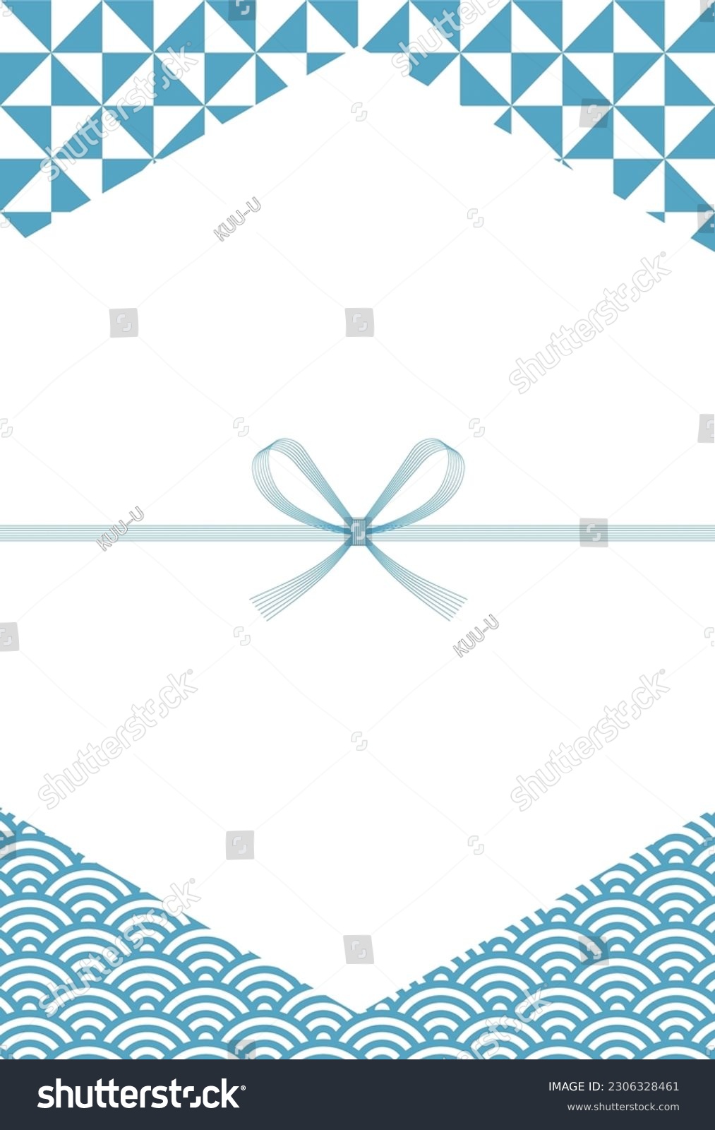 Noshi Mizuhiki Japanese Pattern Summer - Royalty Free Stock Vector ...