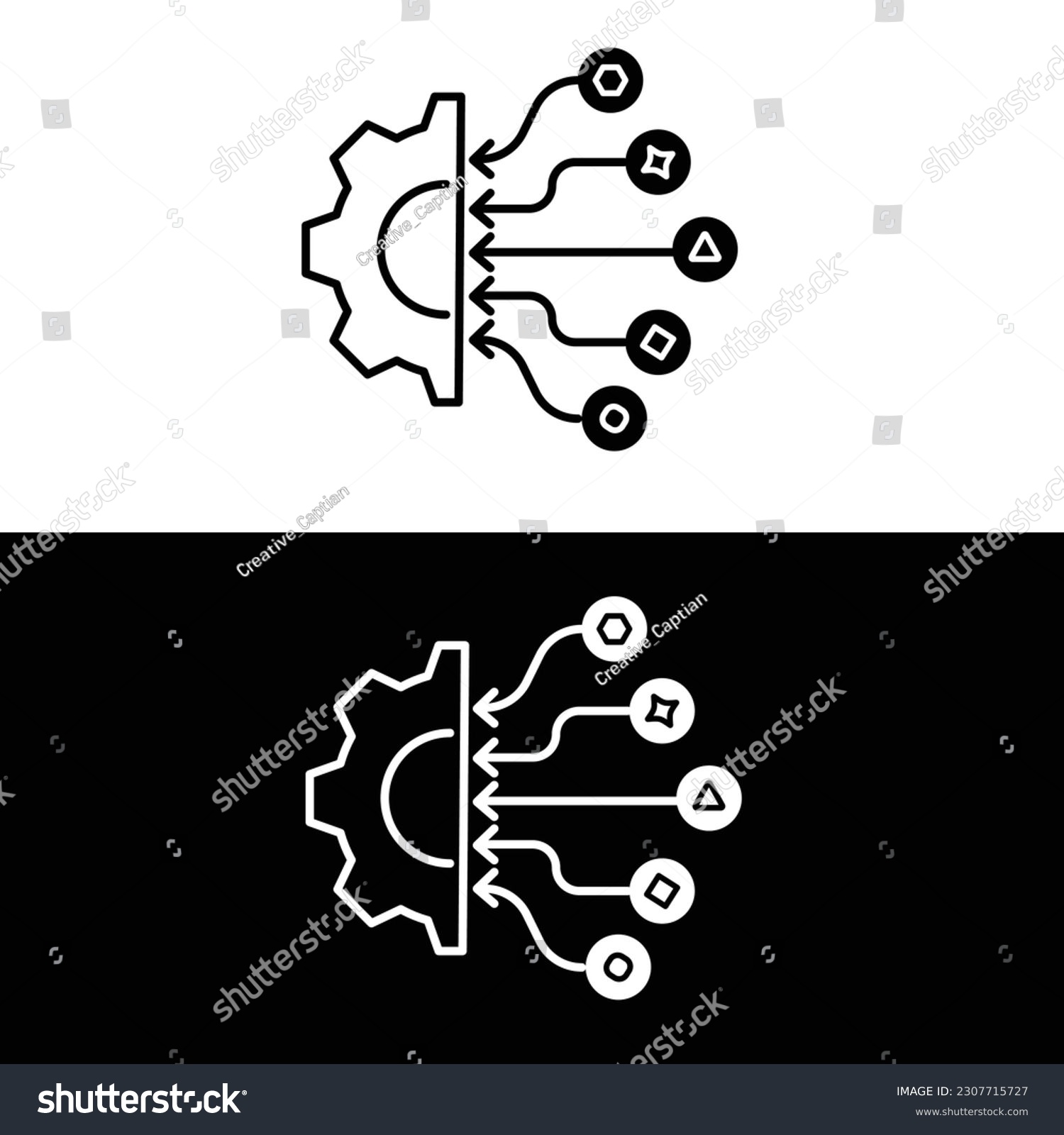 Data Transformation icon. Data normalization, - Royalty Free Stock ...