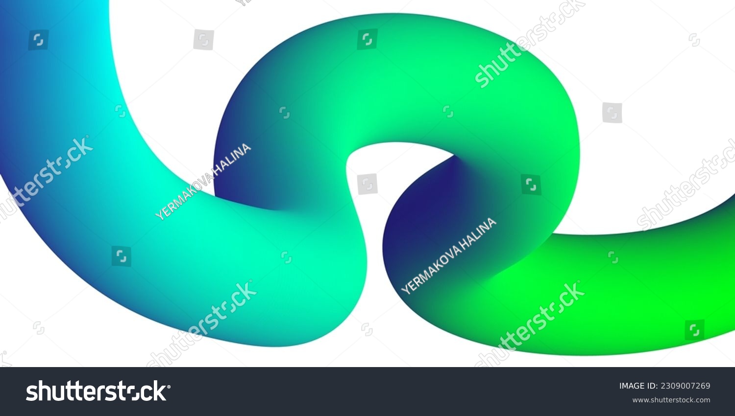 Abstract volumetric background. Cords. Tube toothpaste. Minimalism. Creative modern background. Cover design, wallpaper, background. EPS vector. #2309007269