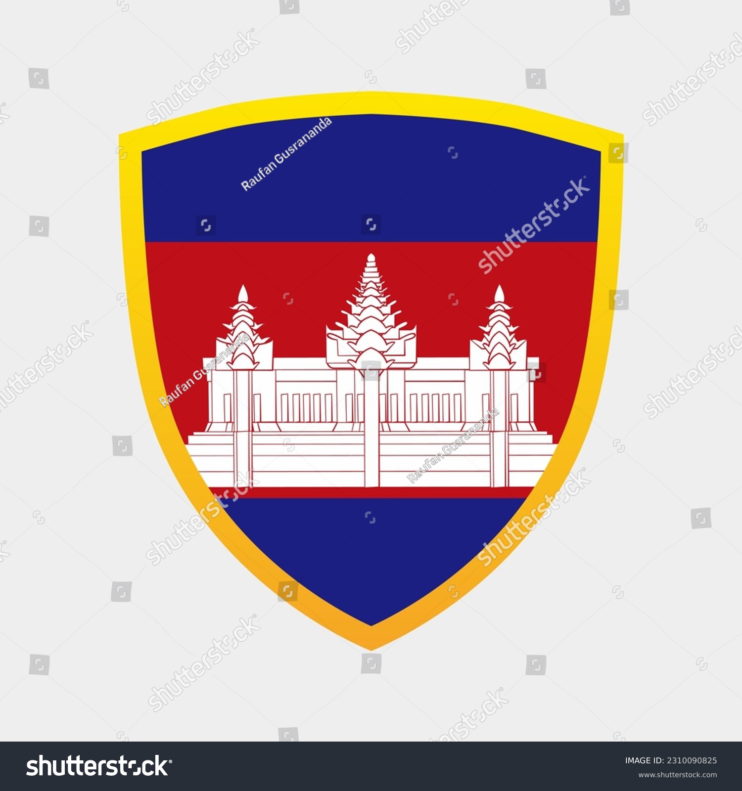 Cambodia National Flag Vector Illustration Royalty Free Stock Vector