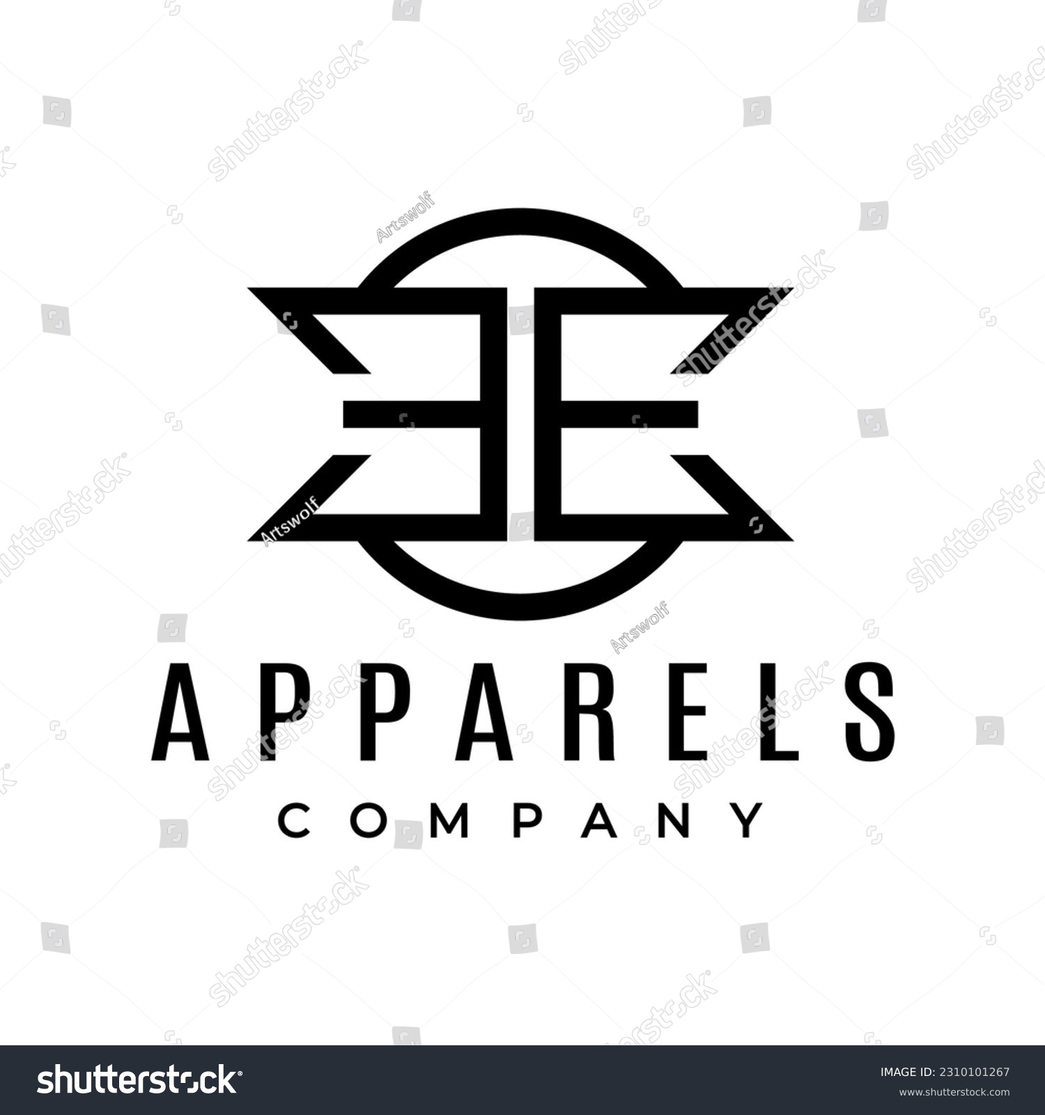 Modern letter E EE logo design template. - Royalty Free Stock Vector ...