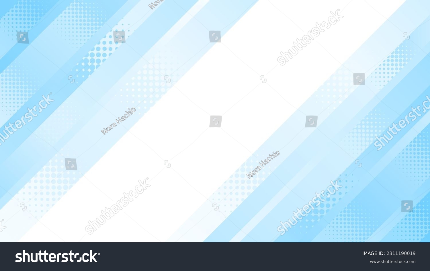 Frame illustration of diagonal stripes with gradient dots in light blue #2311190019