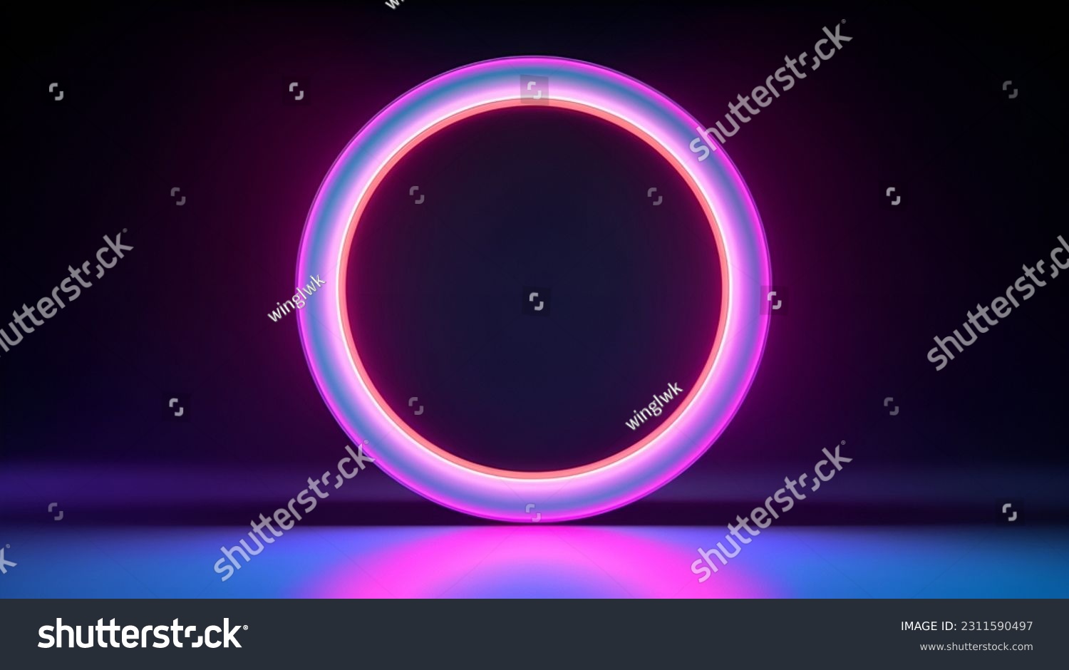 circle lens flare, circle pattern in dark background #2311590497