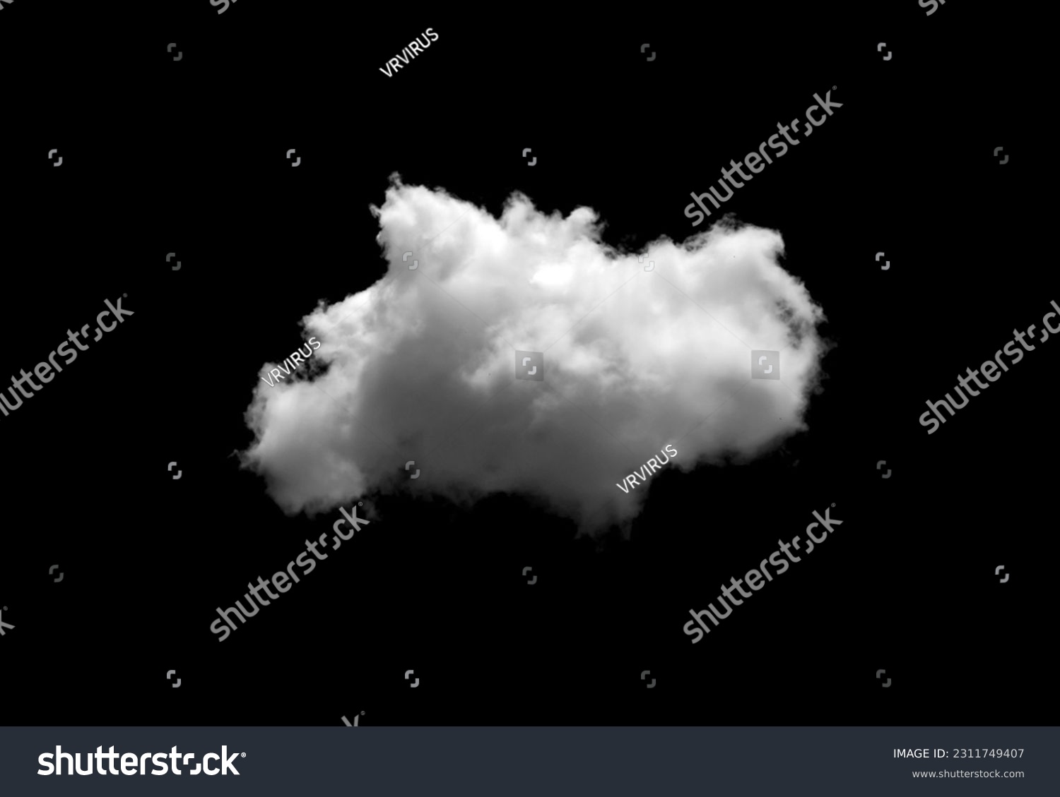 fog, white clouds or haze For designs isolated  on black background #2311749407