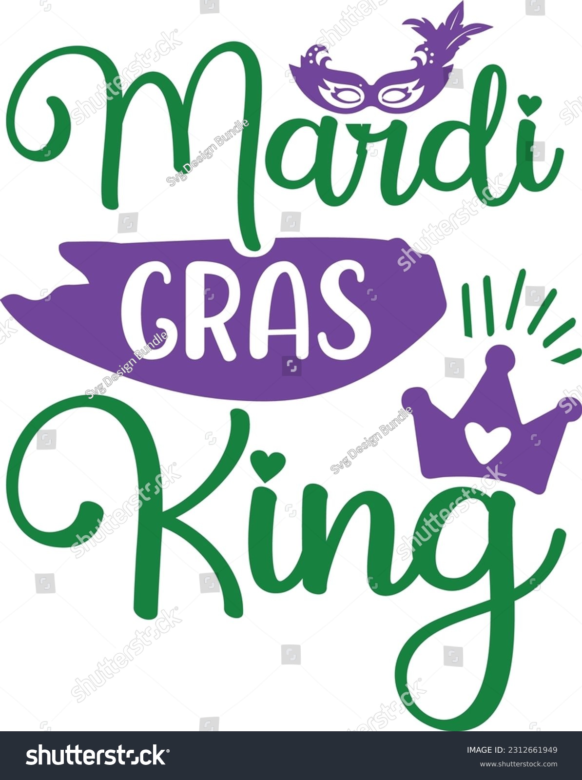 mardi gras king svg