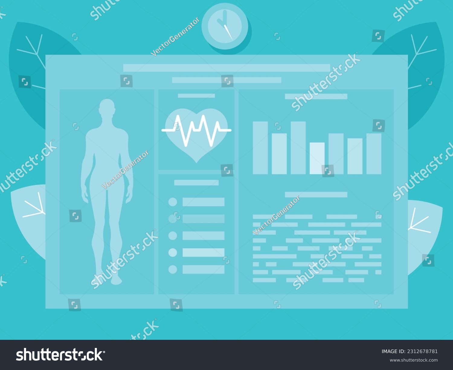 Background with medical indicators. Medical Royalty Free Stock Vector