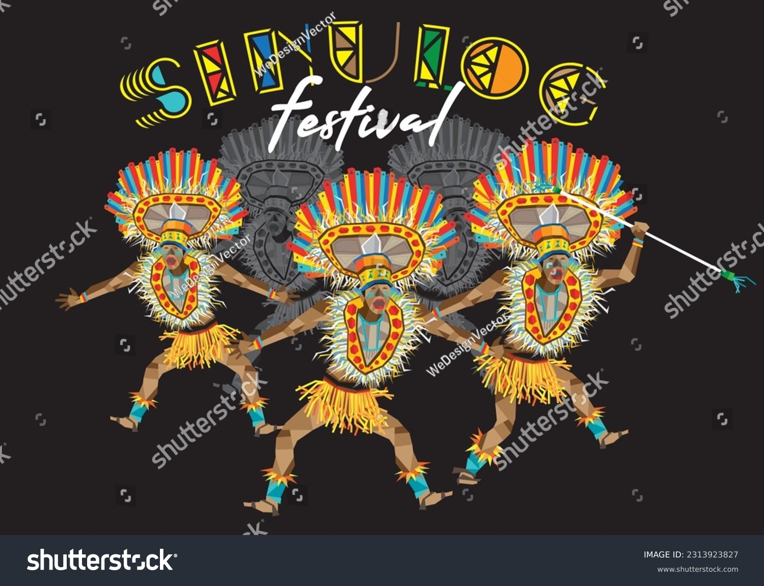 Philippine Cebu Sinulog celebration festival - Royalty Free Stock ...