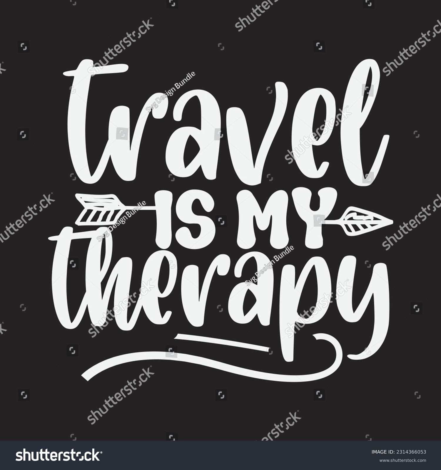 travel is my therapy svg, Travel SVG Design, - Royalty Free Stock ...