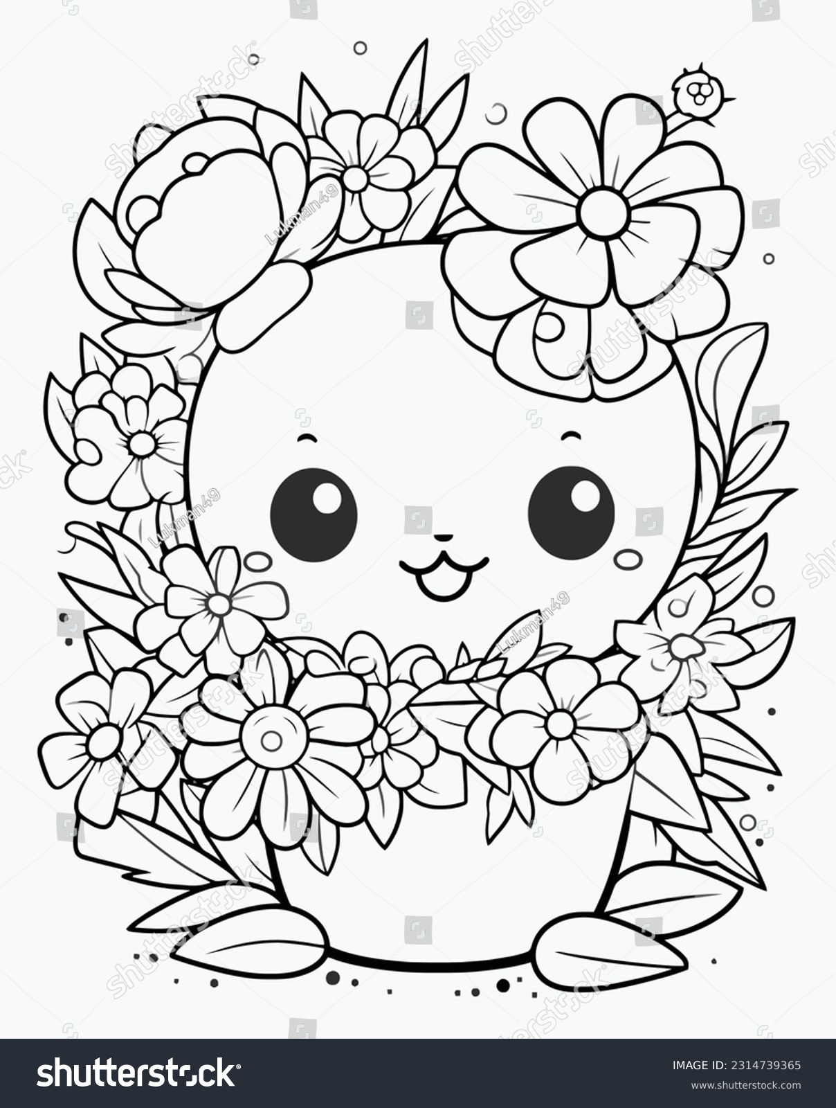 10 Kawaii Flower Coloring Pages That Are Absolutely Adorable