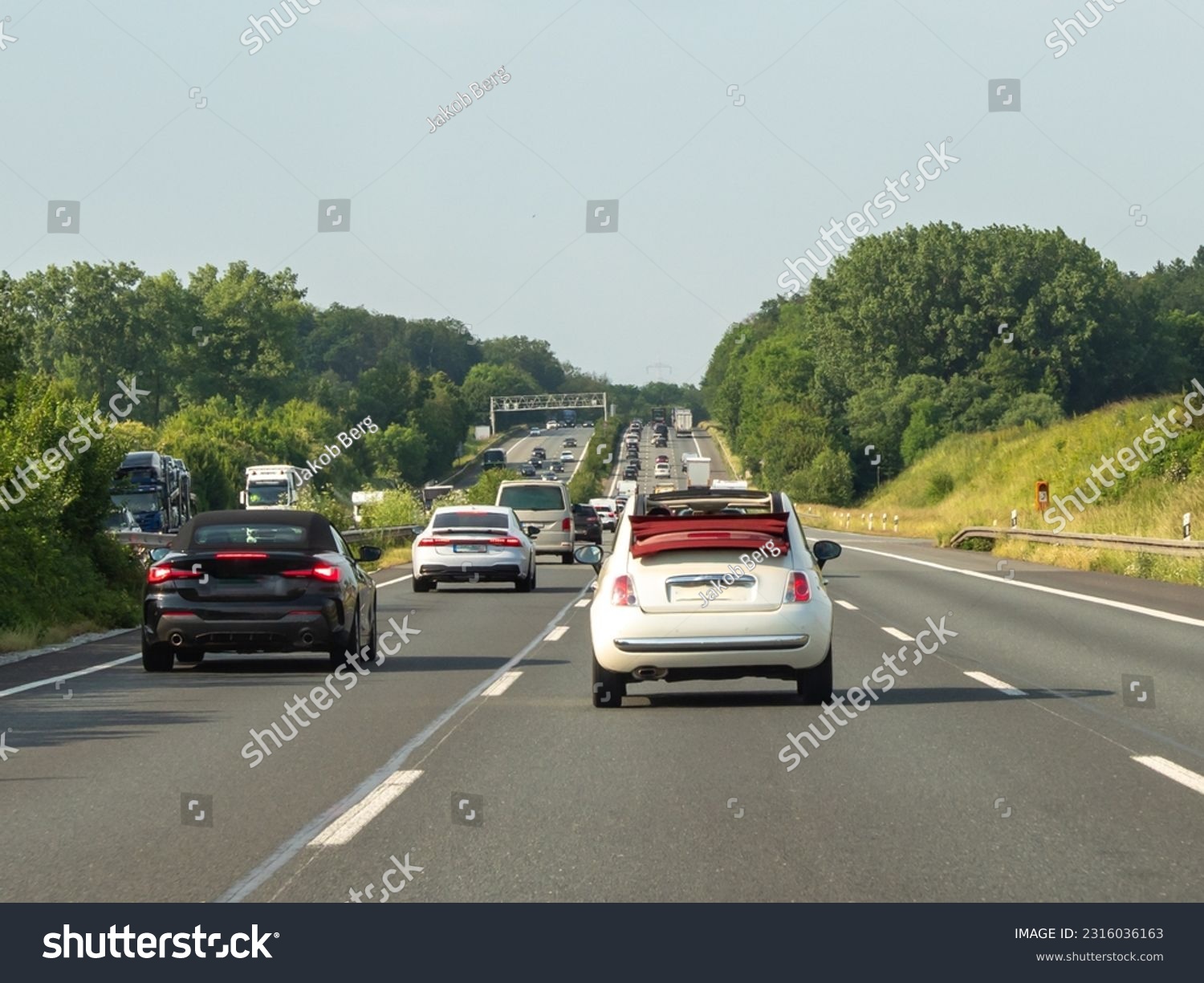 Highways are congested with traffic. European highway. #2316036163