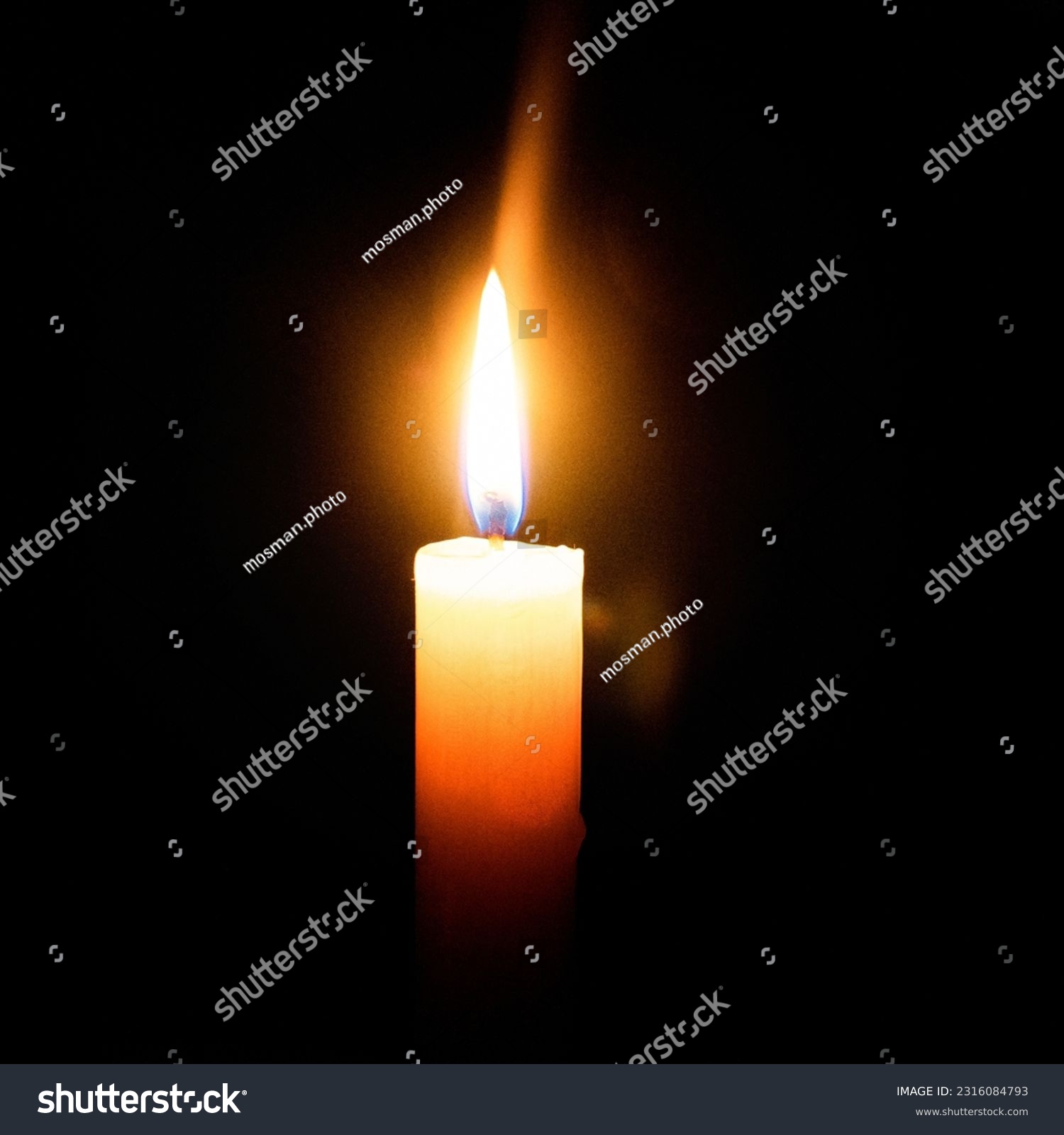 candles in the dark, flame of a candle burning in the dark #2316084793