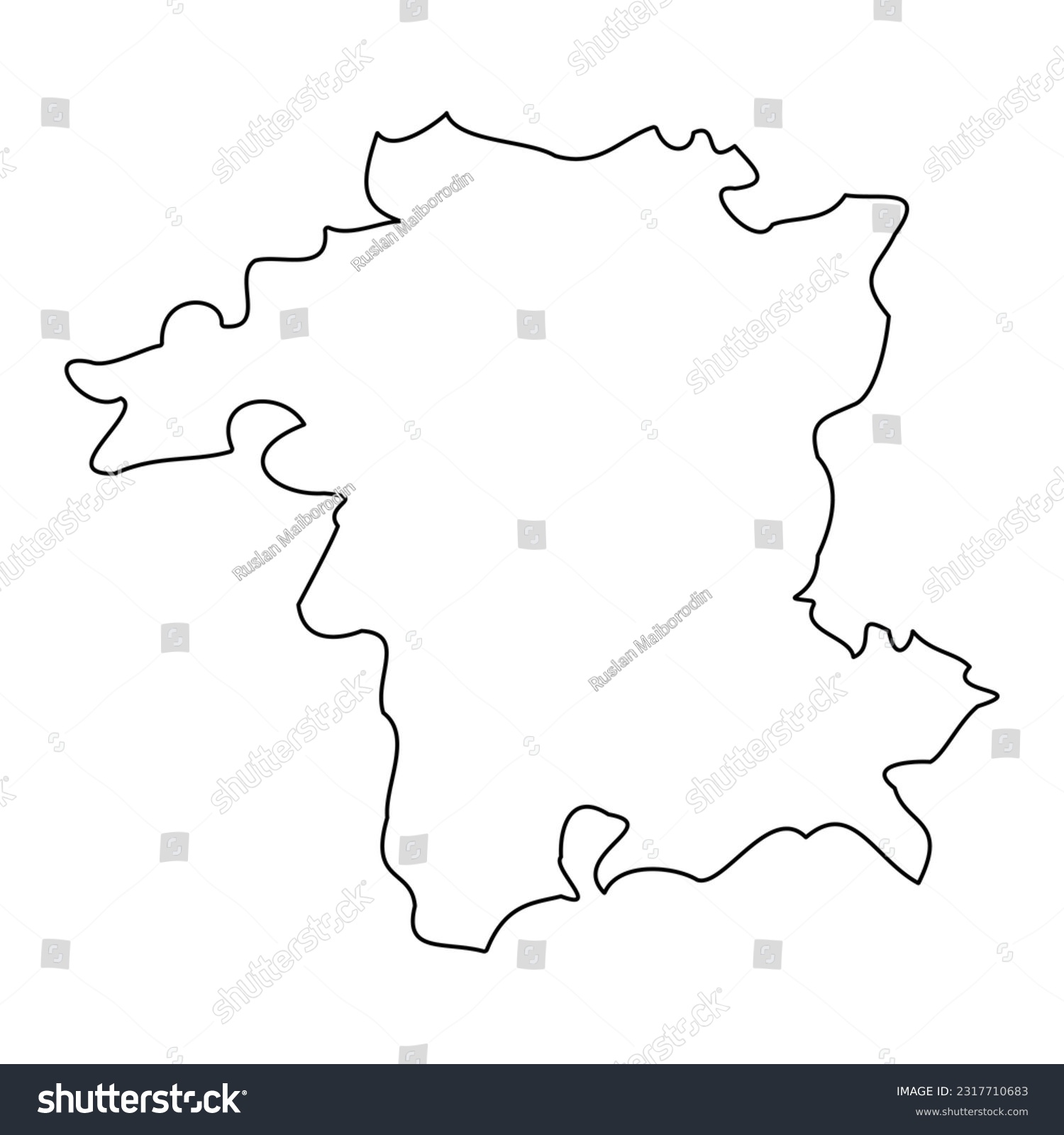 Worcestershire map, ceremonial county of England - Royalty Free Stock ...